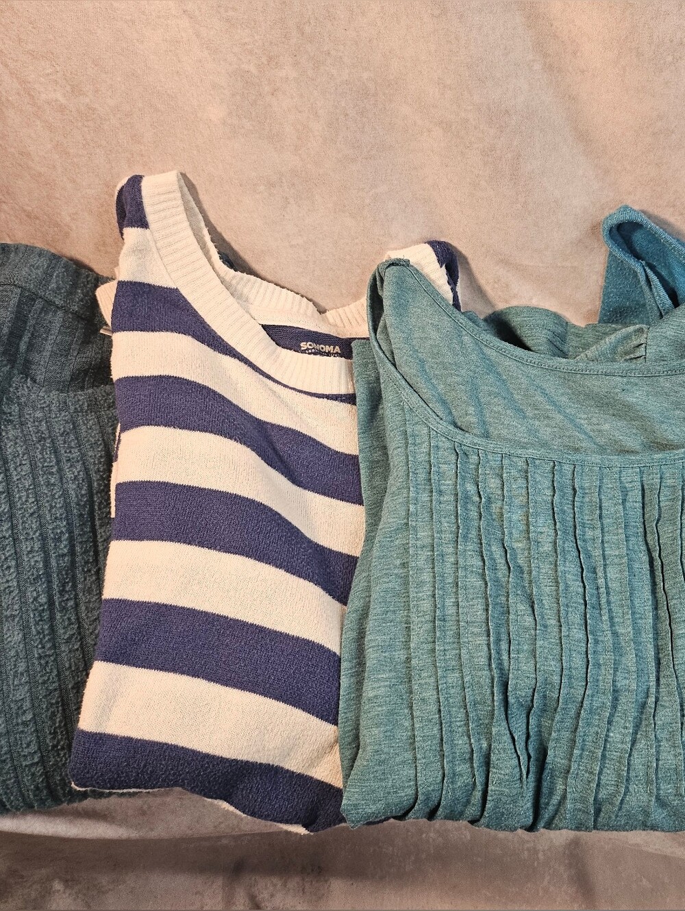 Fall Cozy Bundle of 4 Blue Women’s Tops (Size Large)